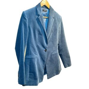 Theory corduroy women blazer SZ 8 (M) blue - turquoise